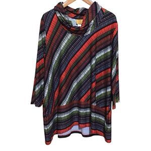 Ruby Rd Woman‎ Cowl Neck Oversized Top 2X